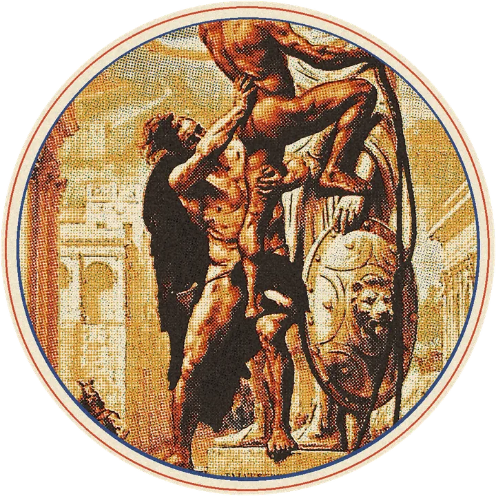 El saqueo de Roma por los visigodos, cuadro de Sylvestre impreso en tintas
